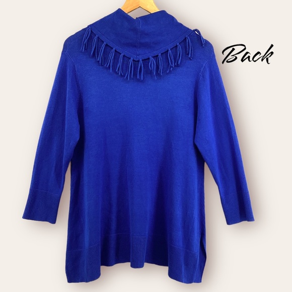MULTIPLES OVERSIZED FRINGED SWEATER - Picture 7 of 13